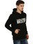 Clash Siyah Kapüşonlu Erkek Sweatshirt 3