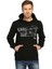 Kapitalizm Siyah Kapüşonlu Erkek Sweatshirt 1