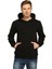 Siyah Kapüşonlu Erkek Sweatshirt Hoodie 1