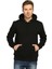 Siyah Kışlık Kalın Kapüşonlu Erkek Sweatshirt Hoodie 1