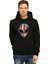 Alien Cosmos Siyah Kapüşonlu Erkek Sweatshirt Hoodie 1