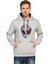 Alien Cosmos Gri Kapüşonlu Erkek Sweatshirt Hoodie 1