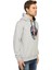 Alien Cosmos Gri Kapüşonlu Erkek Sweatshirt Hoodie 3