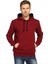 Bordo Kapüşonlu Erkek Sweatshirt Hoodie 1