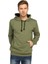 Açık Haki Kapüşonlu Erkek Sweatshirt Hoodie 1