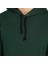 Yeşil Kışlık Kalın Kapüşonlu Erkek Sweatshirt Hoodie 4