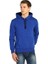 Kobalt Mavi Kışlık Kalın Kapüşonlu Erkek Sweatshirt 1