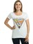 Piramit Beyaz Kadın T-Shirt 1