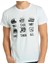 Motorsiklet Kasklar Beyaz Erkek T-Shirt 1