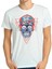 Stereo Skull Beyaz Erkek T-Shirt 1