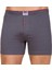 %100 Pamuk Havlu Bel Düğmeli Erkek Boxer - 1099-Füme 1