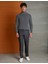 Erkek Gri Melanj Slim Fit Triko Kazak 50193385-VR086 1