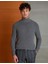 Erkek Gri Melanj Slim Fit Triko Kazak 50193385-VR086 2