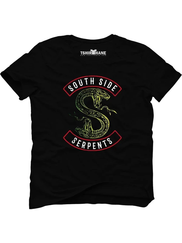 Tshirthane Riverdale South Side Serpents Siyah Erkek T-Shirt