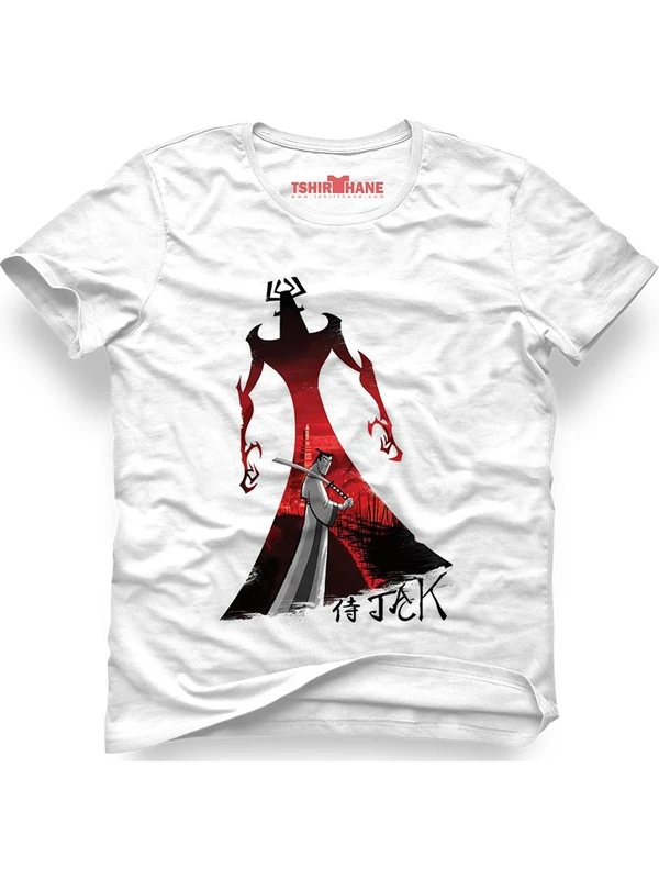 Tshirthane Samuray Jack Samurai Jack Beyaz Erkek T-Shirt