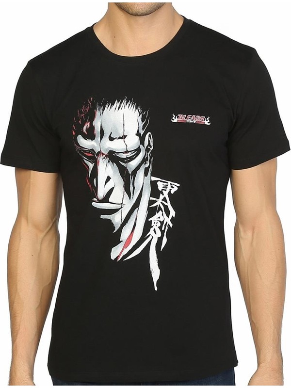 Bant Giyim Bleach Kenpachi Zaraki Siyah Erkek TShirt Fiyatı