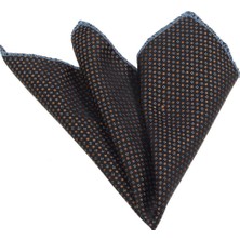 Exve Exclusive Kahverengi Puantiyeli Yaka Cep Mendili