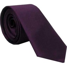 VARETTA  Mendilli Slim Kesim Mürdüm Kravat