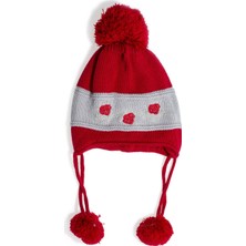 Bay Şapkacı Kız Bebe Çicek İşlemeli Bere