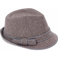 Bay Şapkacı Kadın Balık Sırtı Fötr