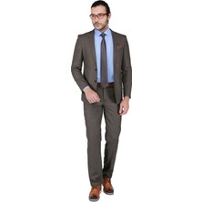 Buenza Costa Slim Fit Mono Tk Yrt Takım Elbise - Kahverengi