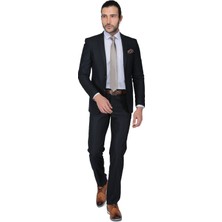 Buenza Cristiano Slim Fit Mono Tk Yrt Takım Elbise - Siyah