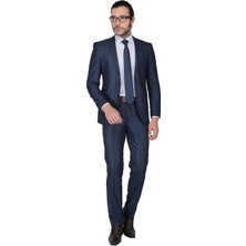 Buenza Luciano Slim Fit Mono Tk Yrt Takım Elbise - Lacivert