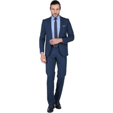 Buenza Maje Slim Fit Mono Tk Yrt Takım Elbise - Mavi