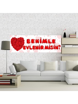 Chavin Benimle Evlenirmisin Evlilik Teklifi Pankartı Cin202