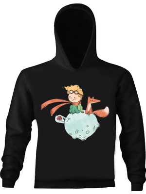 Art T-Shirt Küçük Prens Dostluk Çocuk Kapüşonlu Sweatshirt