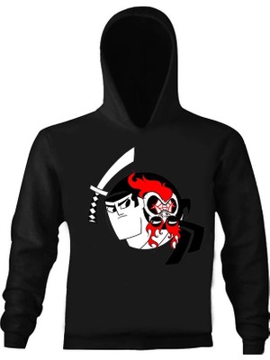 Art T-Shirt Samurai Jack Çocuk Kapüşonlu Sweatshirt