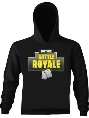 Art T-Shirt Fortnite Battle Royale Çocuk Kapüşonlu Sweatshirt