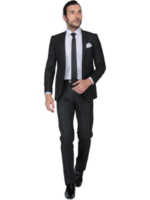 Buenza Maje Slim Fit Mono Tk Yrt Takım Elbise - Siyah