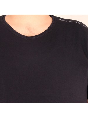 ModeXL T-Shirt Super V Yaka 18150 Lacivert