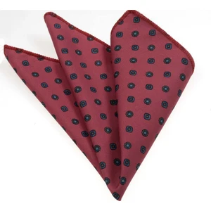 Exve Exclusive Bordo Desenli Yaka Cep Mendili
