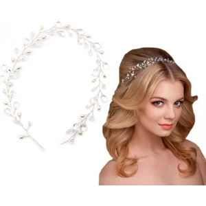Kristal Taç Kristal Karışımlı Gelin Saç Toka