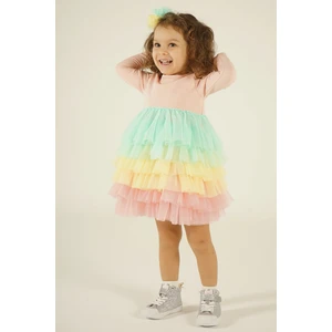 Rainbow Tutu Elbise Pembe