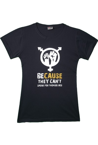 Maddog Kadın Because Bisiklet Yaka Tshirt