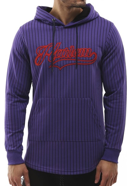Kapüşonlu Sweatshirt Mor 2825