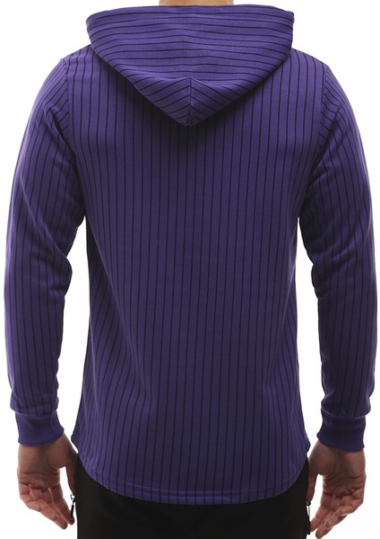 Kapüşonlu Sweatshirt Mor 2825 fırsatları
