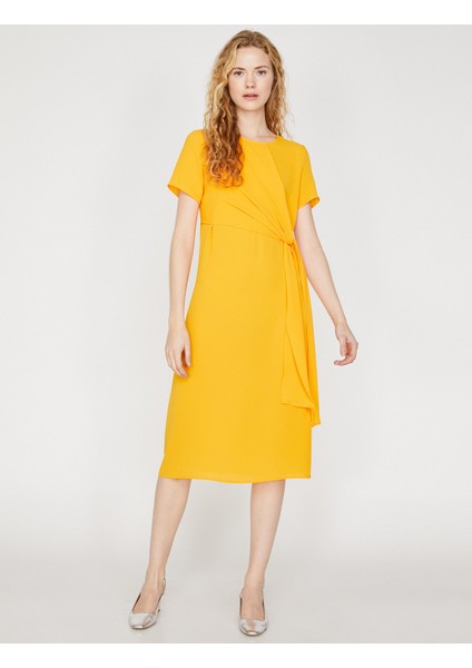 Kadın Beli Bağlamalı Elbise