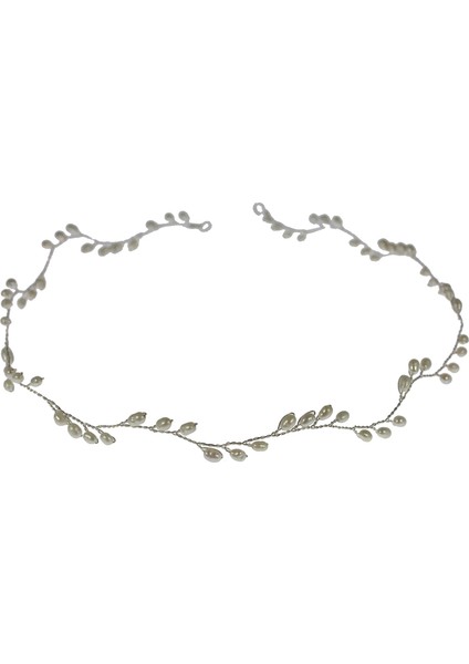 İnci Taşlı Gelin Tacı Gelin Saç Aksesuarları