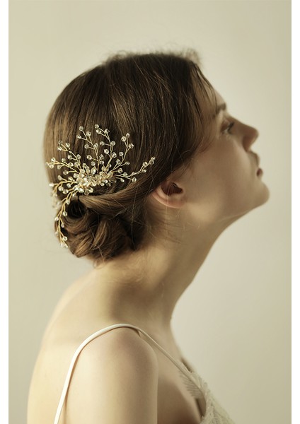 Kristal Taraklı Gelin Taç