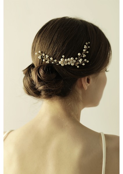 Taraklı Gelin Tacı Tarak Rengi Gümüş