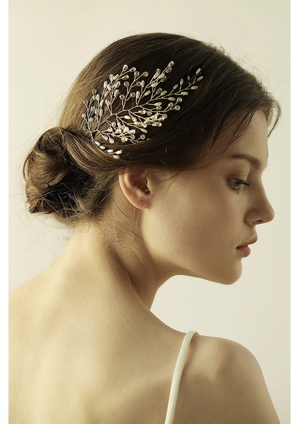 Kristal Ve İnci Karışımı Gelin Tacı Saç Aksesuar fiyatları
