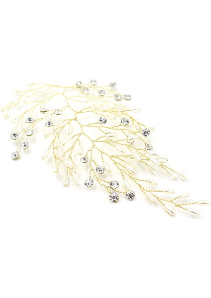 Kristal Ve İnci Karışımı Gelin Tacı Saç Aksesuar fırsatları