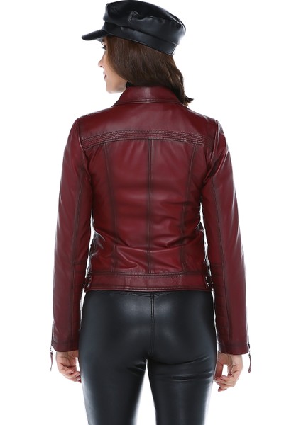 Yb-2039 Kadın Deri Mont modelleri