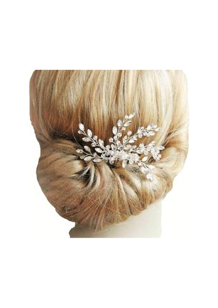 Brç67 Taraklı Gelin Taç Kına Taç Saç Aksesuarı