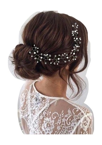 İnci Gelin Saç Tacı