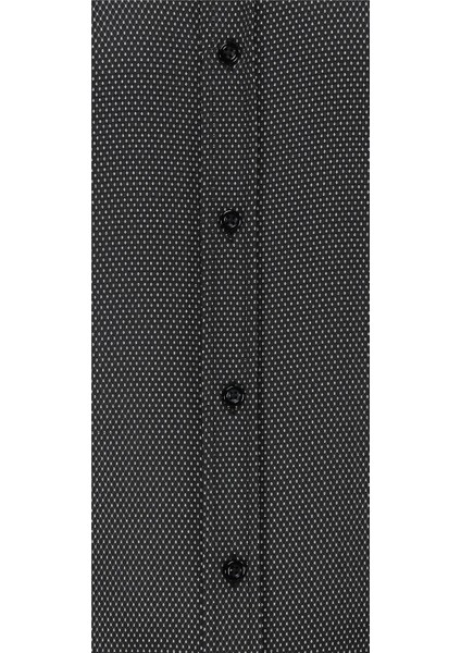 Ekose 3275 Uzun Kol Slim Fit Gömlek-Siyah fiyatları